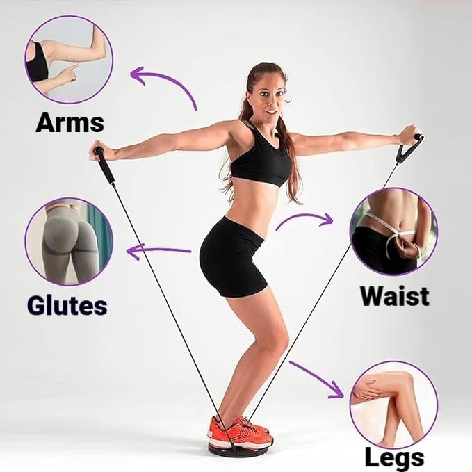 Waist Sculptor, 2026 New Waist Twister Machine Exercise with Arm Bands, Ab Twister Board Twisting Waist Disc for Exercise, Legs, Buttocks, Hip Exercise