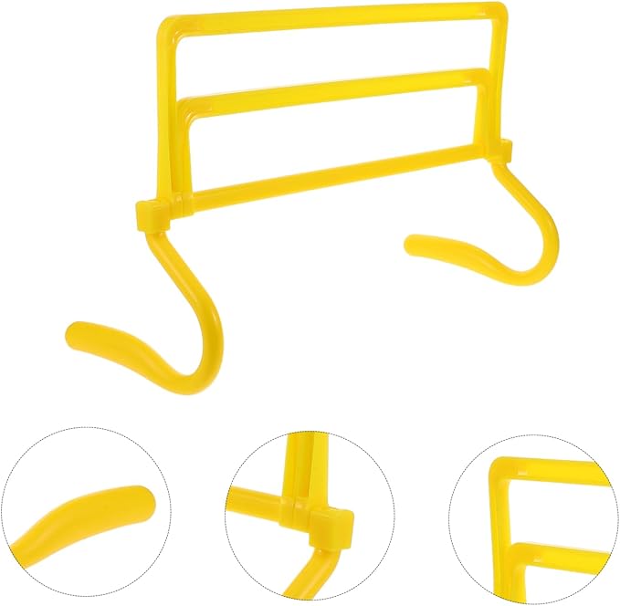Toyvian Adjustable Height Agility Hurdles Detachable Soccer Training Equipment for Speed and Agility for Athletes for Football and Basketball Training