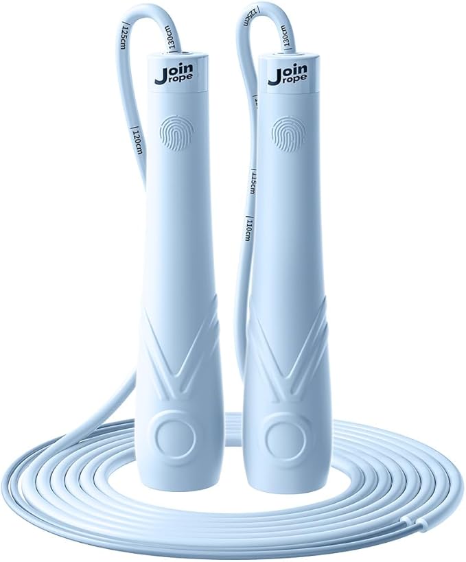 Kids Jump Rope for Children-Adjustable Speed Skipping Rope with Dual Bearings, Segmented Anti-Tangle Cord, Silicone Handles, Indoor Outdoor Fitness Toy for Boys & Girls