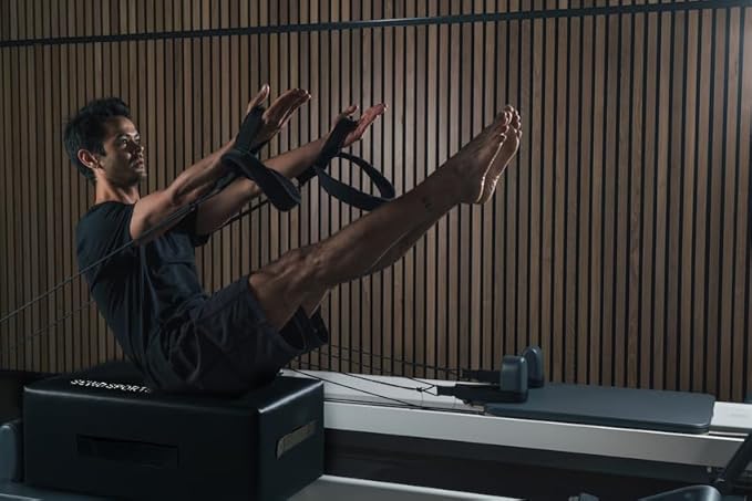 Pilates Sitting Box for Pilates Reformer by SEWD - Pilates Equipment for Home Gym and Professional Studio Use, Pilates Reformer Accessory for Pilates Exercises