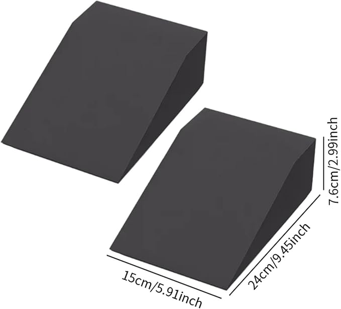 2 Pieces Squat Wedge Block EVA Foam Wedge for Bodybuilding Weightlifting