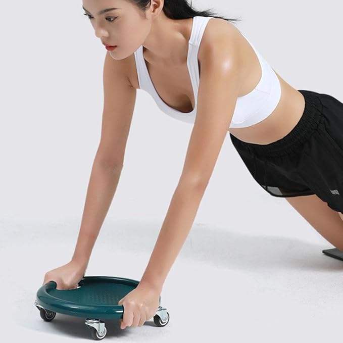 Ab Roller Wheel,Ab Exercise Equipment with Knee Pads,Women's Multifunctional Abdominal Wheel Board,360° Rotating for Core Exercise,Abdominal Strength Training for Full Body Fat Burning Home Gym (C