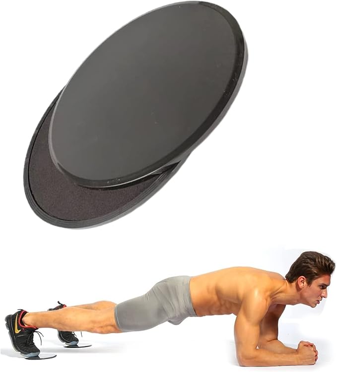 2 Pcs Core Workout Sliders Double Side Usage Strength Sliders Wear Resistant Exercise Gliding Discs for Home, Carpet Hardwood Floors Yoga, Pilates