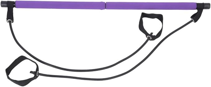 ZJchao Pilates Stick Yoga Band, Portable Fitness Sport Training Elastic Bands Exercise Fitness Equipment for Women & Men Home Gym Yoga Pilates