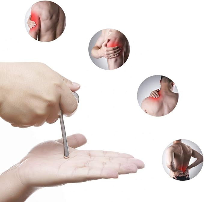 Stainless Steel Trigger Point Massage Tool-Deep Tissue Massage- Reflexology Acupressure Massage Tools for Myofascial Release Relief Pain