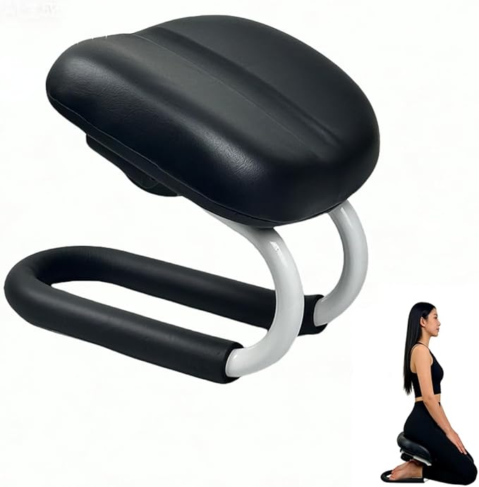 Meditation Bench,Adjustable Metal Kneeling Chair,Non-Slip Meditation Chair with Cushion,Ergonomic Meditation Chairs or Yoga Stool, Seiza Chairs for meditations, Home Studios, Yoga Rooms.