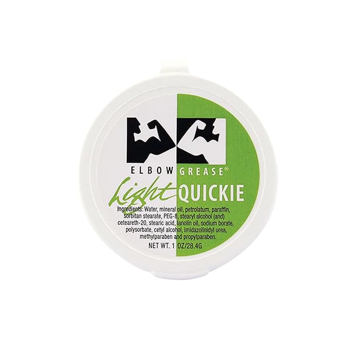 Elbow Grease Light Formula Quickie Massage Cream, Unscented Lightweight Mineral Oil-Based Cream for Smooth Glide and Skin Hydration (1 Pack)