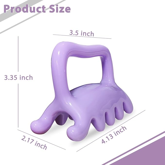 Large Fascia Massage Blaster Tool for Cellulite, Myofascial Release, Muscle Knots, Trigger Points, Cellulite Massager Tool for Body Tension Relief Promote Lymphatic Circulation Purple