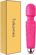 Handheld Massager,Power Wand Wireless Rechargeable Vibrating Massager, Body Massaging for Woman and Back Neck Muscle Aches (Pink)