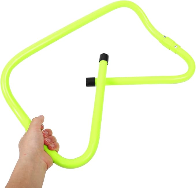 Adjustable Agility Speed Hurdles Set Green PVC Plastic Training Hurdles for Soccer and Football Agility Drills for Youth Soccer Practice