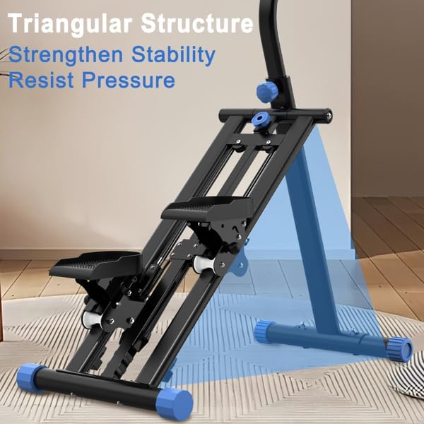 Stair Stepper Mini Stepper, Vertical Climber Machine for Home Full Body Workout, Adjustable Handlebar, Stable Non-Slip Frame, Home Climber, Aerobic Stepper, Fitness Stepper
