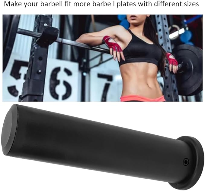 PP Adapter Sleeve - Converts 1" Standard to 2" Weight Plate Posts (25mm to 50mm) with Hex Wrench, for Barbell Curl Bars & Strength Training Equipment