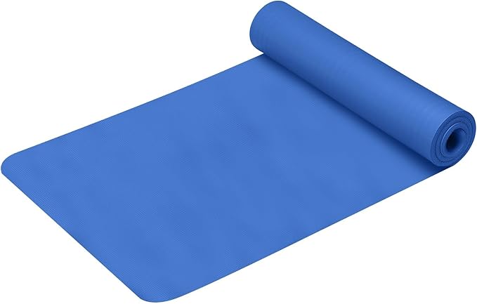 Yoga Mat Non Slip, 1/5 Inch High Density Anti-Tear Non-Slip Extra Thick Workout Mats with Carrying Strap,Pink Yoga Mat for Home Fitness Gym Floor Pilates Stretching