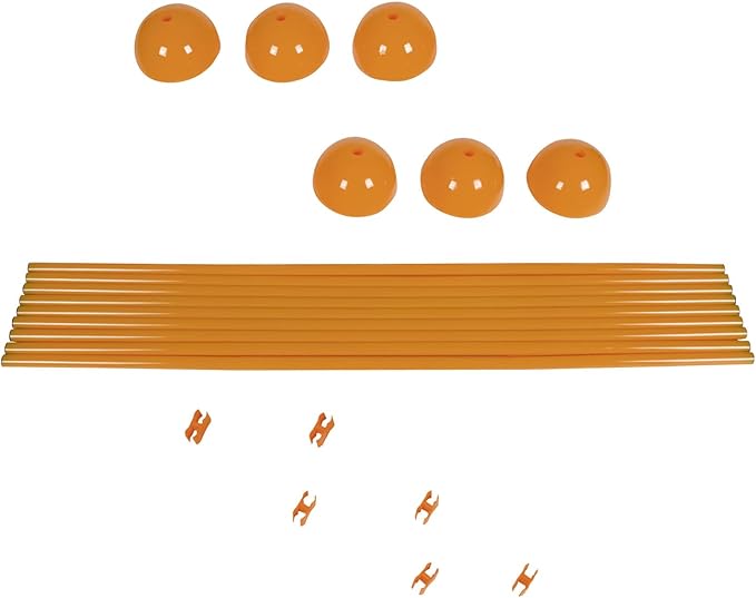 Trademark Innovations Agility Soccer Training Adjustable Hurdles Poles Set