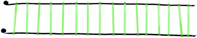 plplaaoo Football Training Ladder Soccer Agility Speed Ladder with 16 Adjustable Heavy Duty Rungs for Football Rugby Tennis Baseball Sports Yellow Red Green 800cm