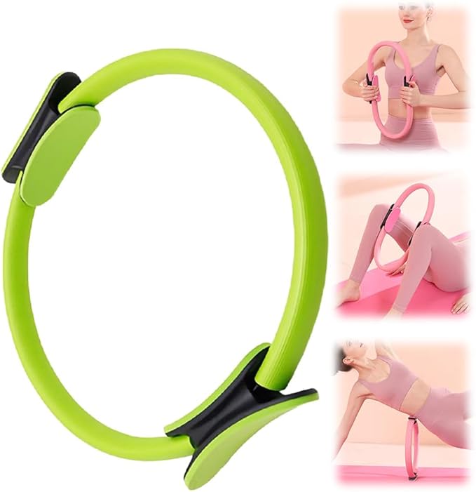 Pilates Ring Fitness Trainer, 2025 New Pilates Circles for Workouts Beginners Men Women,Yoga Rings Home Exercise Equipment Fitness Circle for Toning Arm Thigh