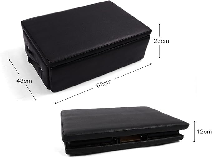 Fold Yoga Box for Reformer 24.4X 17 X 9 Inch Pilates Reformer Box, Premium PU and Wood Pilates Sitting Box, Home Use Pilates Bed/Pliates Reformer Machine Accessories