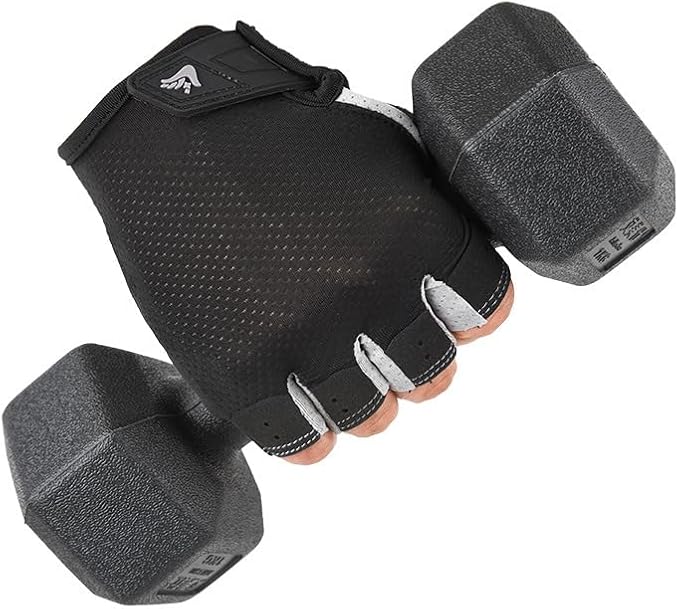 Women's Workout-Cycling-Fingerless-Gloves with Anti-Slip Palm - Breathable Grip Weightlifting Gym Sport Gloves