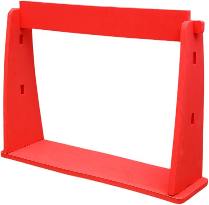 Agility Training Hurdle Speed and Agility Training Equipment Improves Coordination,Speed Ladders,Adjustable Height for Games, red