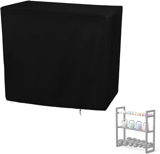Dumbbell Rack Cover, Dust-Proof Strength Training Dumbbell Racks for Home Gym Cover Waterproof Dumbbell Weight Rack Protective Cover (Cover Only)