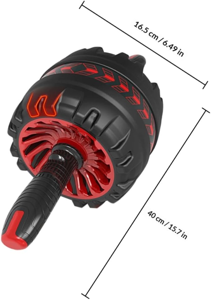 Veemoon Ab Roller Wheel with Automatic Rebound and Knee Pad, Silent Exercise Wheel for Home Gym Fitness Equipment, Core Strength Training Accessory for Abdominal Workout