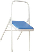 Yoga Chair,Gymnasium Auxiliary Equipment Home,Metal Pilates Assist,for Indoor and Outdoor Studio(Blue)