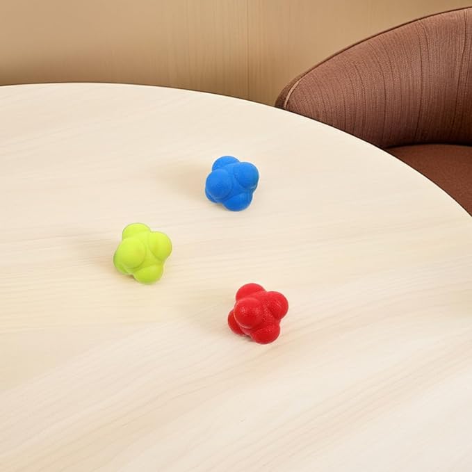 6pcs Reaction Balls Coordination Training Hand Eye Reflex Toys for Sports Fitness Boys and Girls Adults