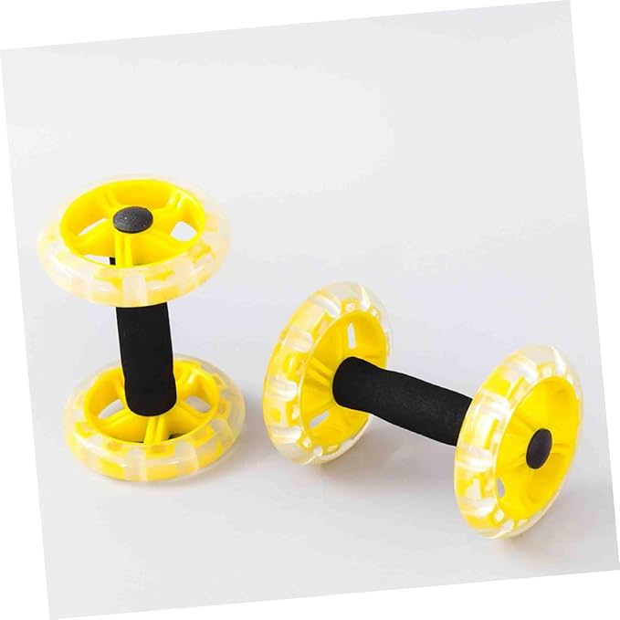 BESPORTBLE Ab Wheel Ab Roller Belly Tummy Posture Single Abdominal Exercise Abdomen Exercise Equipment Muscles Abdominal Wheel Workout Strength Fitness Roller Exercise Roller Wheel Yellow
