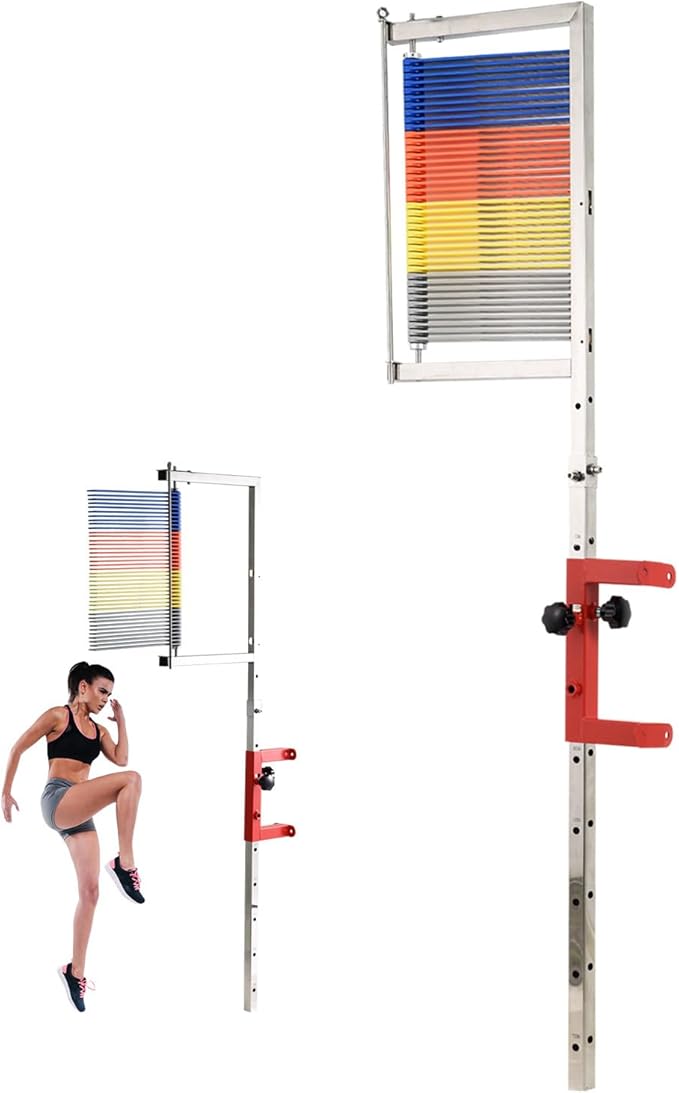 Wall Mounted Vertical Jump Measurement Tool, 47.24''-137.8" Vertical Jump Height Measure, Adjustable Height Vertical Jump Trainer,Jump Trainer,Vertical Jump Challenger for Jumping Training