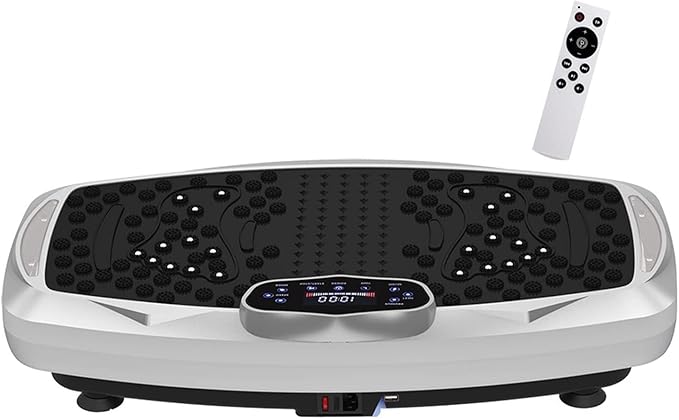 Vibration Plate Exercise Machine,Whole Body Vibration Platform Machine,Fitness Vibration Trainer for Weight Loss Shaping Toning Home Gym