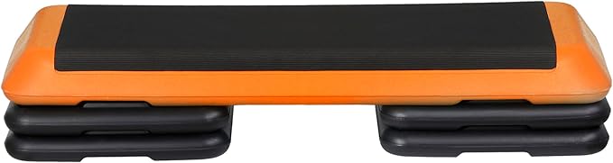 HomGarden 28.15" & 43" Adjustable Workout Aerobic Stepper in Fitness & Exercise Step Platform Trainer Stepper
