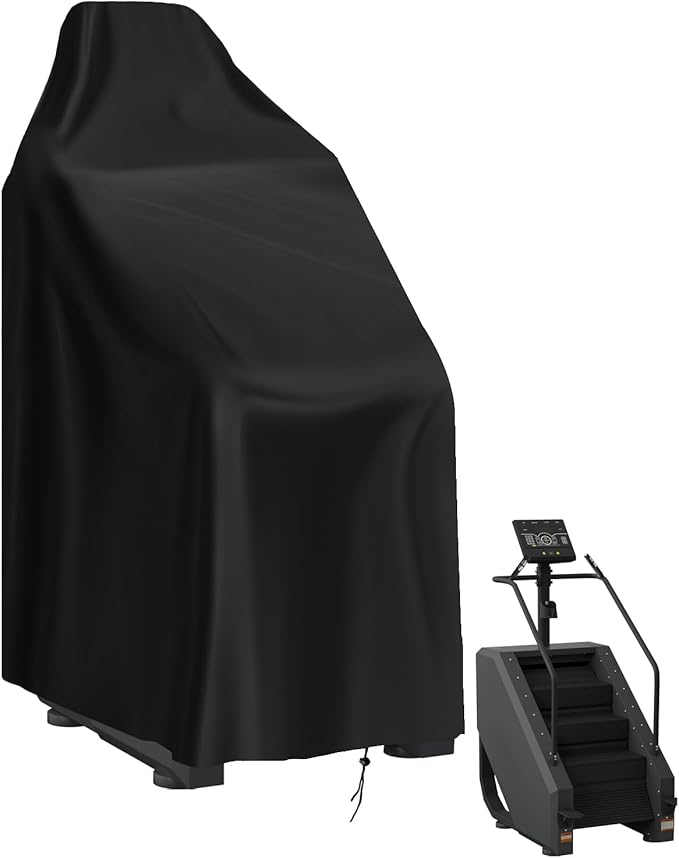 Stair Stepper Cover, Waterproof 420D Stair Climber Covers for Stair Master Home Gym Exercise Indoor & Outdoor, Suitable for Most Stair Stepper Machine (Cover Only)
