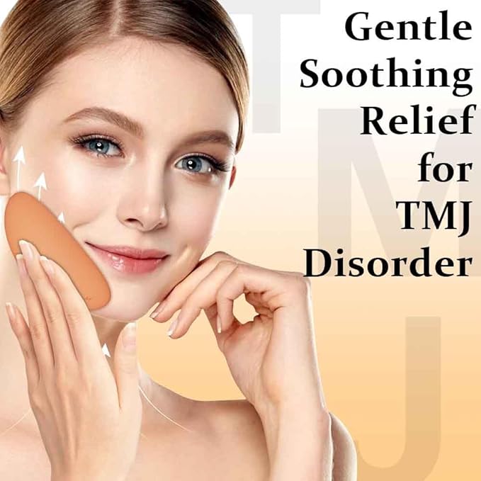 TMJ Relief Products Jaw Massager with Dual Motor Vibrating- Gentle Vibration for TMJ Massage Heating Tool for Pain Relief, Tension, Stiffness, and Headaches