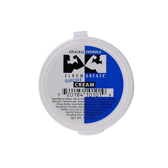 Elbow Grease Original Massage Quickie Cream (Unscented, 1oz) A Rich, Smooth and Effective Therapeutic & Personal Massage