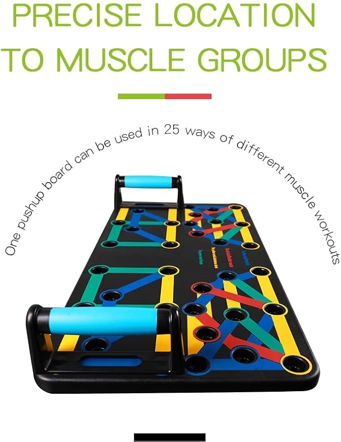Pushup Board 25 in 1 | Perfect Push Up Board | Push Up Bar Handles | Multi-Functional Pushup Board Fitness Floor | Strength Training Equipment | Home Workout Equipment | Perfect Choice for Daily Gifts