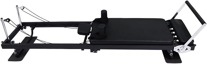 BVCL Pilates Reformer Foldable Pilates Reformer, Adjustable Intensity Pilates Bed, Load Capacity 150kg, Comes with a Square Box