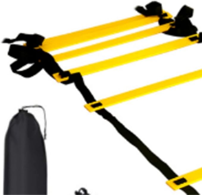 Agility Ladder, 12 Rung 20ft Speed Training Ladder Equipment Set with 10 Discs and Carrying Bag, for Soccer Sports and Agility Training