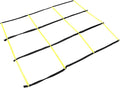 GLEAVI Multifunctional Football Agility Ladder Rope Ladder for Sports Training Foldable Yellow Speed and Footwork for Soccer Agility Drills and Fitness Exercises