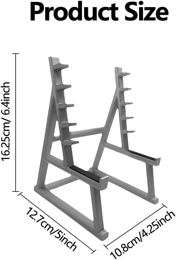 Squat Rack Pen Holder for Desk, Mini Barbell Rack Pen Holder with Weights & Barbells, Gym Theme Unique Organizer for All Fitness Enthusiasts and Weightlifting Fans
