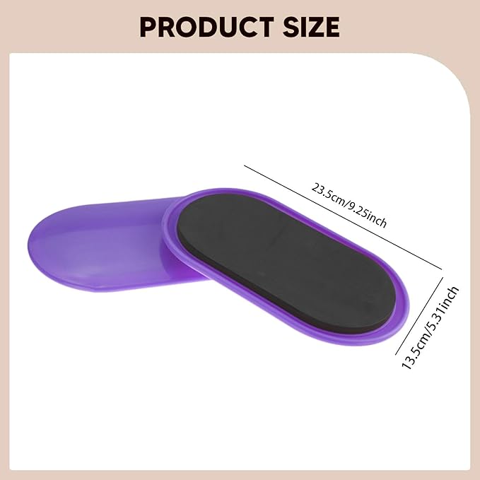 2Pcs Core Sliders Slide Pads Abdominal Training Ab Pads Ab Floor Gliders for Home Yoga Carpet Pilates Travel