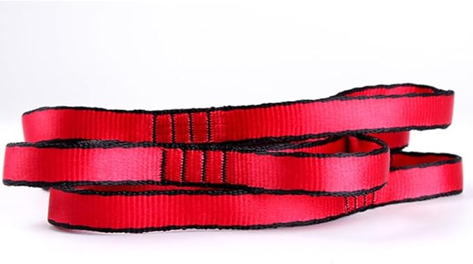 9 Rings Pilates Extension Strap Adjustable 110cm Long Heavy Duty Climbing Strap Pilates Stretching Strap