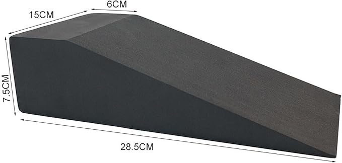 2 Piece Yoga Wedge Blocks Lightweight EVA Foam Wedge Stretch Slant Board for Calf Stretching, Wrist Support, Lower Back Exercise, Gym Fitness, 11.22x6.89x5.91 inch