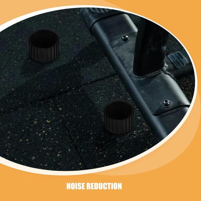 2Pcs Rubber Fitness Equipment Foot Pads Durable Leg Protectors for Floor Protection Noise Reducing Fitness Gear Leg Covers for Hardwood Tile and Carpet Use