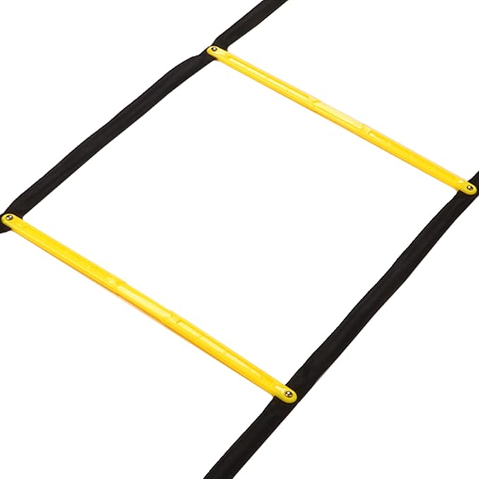 Hapivida Speed Agility Training Ladder 2.6m Fixed Agility Ladder, Football Basketball Training Equipment with Carry Bag for Sports Fitness and Athletic Drills