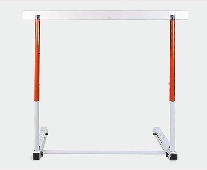Metal Agility Speed Hurdles, Adjustable Height Track and Field Hurdles, Athletic Workout Obstacles Bar, Portable Sport Training Pole Set (76), 55