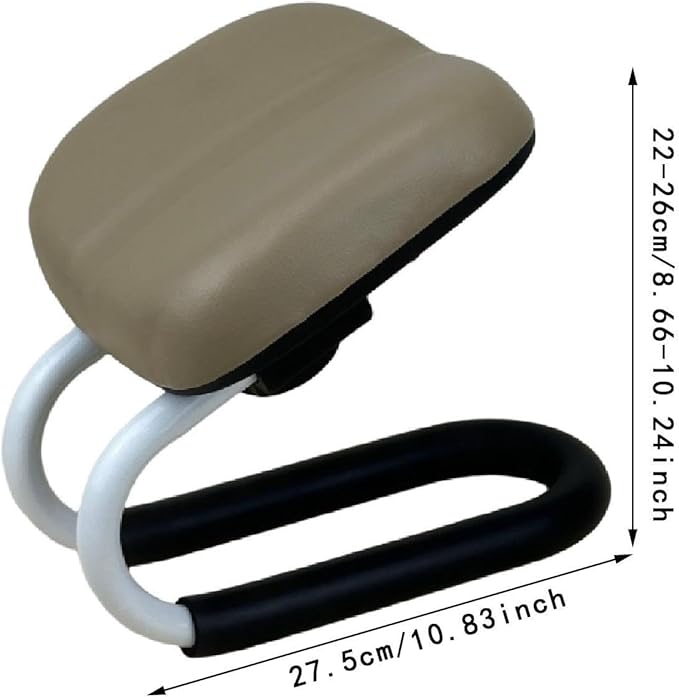 Meditation Bench Kneeling Stool Gift Adjustable Height Prayer Seiza Chair for Travel Floor Seating Practice Mindfulness Yoga, Beige