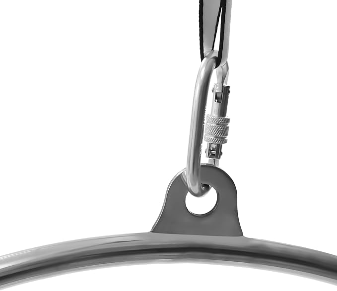 Lyra 770 Lbs Strength Tested Aerial Hoop Single Point Circus Equipment Yoga Hoop Dancing Circus Ring