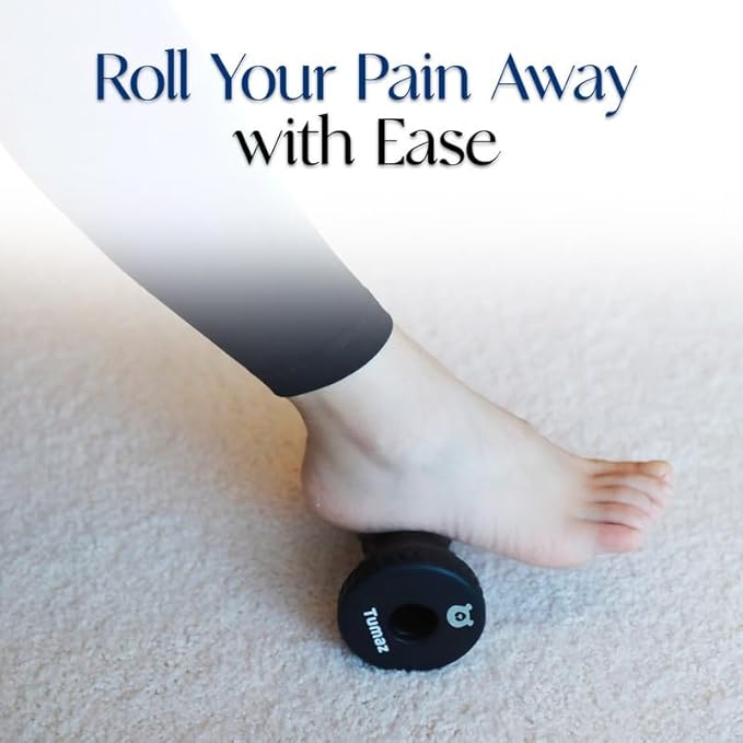 Tumaz Foot Roller for Plantar Fasciitis Relief，Foot Massage Roller for Alleviate Planters Facetious Pain,Arch Pain,Trigger Points & Deep Tissue, Portable - Reflexology Tool,Turquoise
