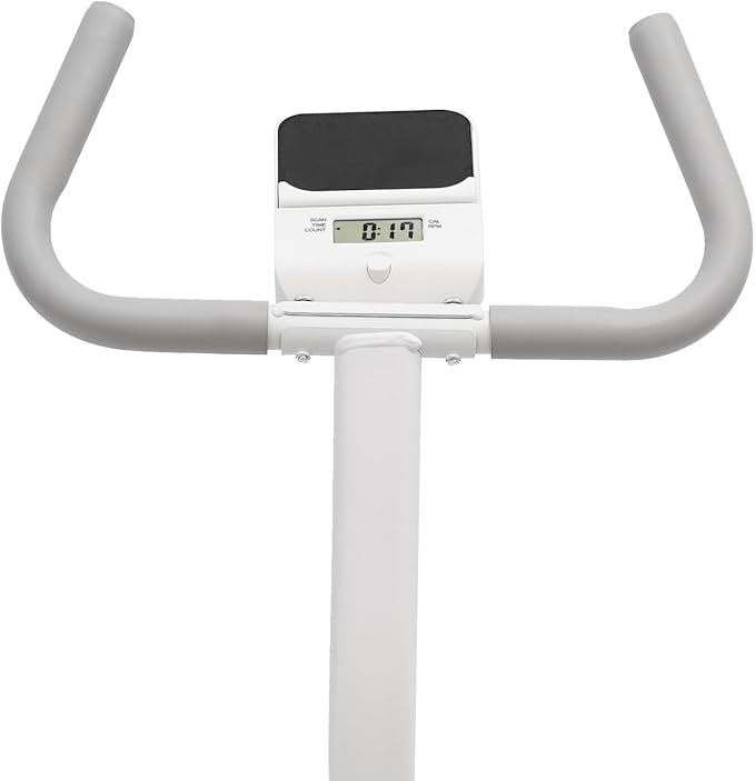 Home Stair Stepper, Foldable Vertical Climber, 120kg Load Bearing 7.4inch Non-Slip Pedals 45° Incline Commercial Multi-Level Adjustable Height Freestanding Cardio Exercise Machine W/Phone Rack, White