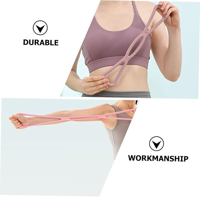 2pcs Fitness Bar Yoga Bar Kit Fitness Equipment Pulling Rod Elastic Band Tensioner Workout Resistance Bands